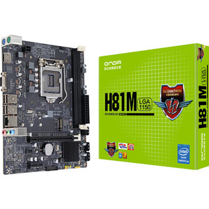 ONDA H81M เมนบอร์ดเดสก์ท็อปอินเทล H81/ LGA1150 1150 พิน DDR3 สองช่องสัญญาณรองรับซีพียูอินเทล I3/5/7 รุ่นที่ 4 ONDA - Product Image 1