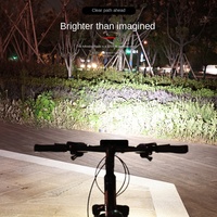 Haute Lumen LED phare de vélo en alliage d'aluminium USB chargé équipement d'équitation de nuit alimenté par batterie pour le VTT