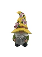Polyrésine nain de jardin Statue printemps été décor à la maison extérieur Statuette résine Souvenir modèle