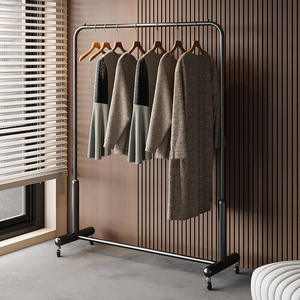 Porte-manteau de luxe léger à roues sur pied pour vêtements pour femmes <span class=keywords><strong>armoire</strong></span> d'affichage pour salon Internet célébrité préférée - Product Image 5