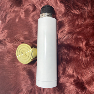 กระบอกน้ำเก็บความเย็นสุญญากาศสแตนเลสสองชั้น ขนาด 750 มล. รุ่นขายดีสำหรับกีฬา <span class=keywords><strong>แบ</strong></span>บเปล่าสำหรับงานซับลิเมชั่น รูปทรงกระบอกปืน - Product Image 4