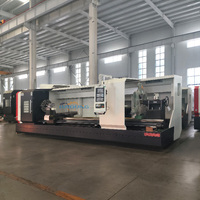 Torno CNC de Metal de Gran Tamaño y Alta Resistencia CK61100 para Torneado de Ejes de Energía Eólica, Ejes de Ferrocarril y Ejes de Barcos