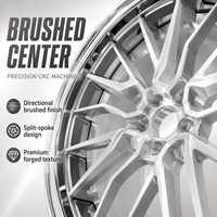 Jantes personnalisées Mforegd en aluminium brossé 6061-T6 à profil profond, multi-rayons, 18, 19, 20, 22, 24 pouces, roues forgées de luxe européennes OEM en 3 pièces