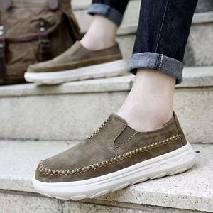 Zapatos Casuales de Hombre 2025, Hechos a Mano, de Cuero Genuino, Talla Grande, Ligeros, Diseño Plano, Cierre Deslizante, para Verano - Product Image 6