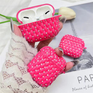 Funda de diamante para auriculares de mujer, funda de lujo para <span class=keywords><strong>Apple</strong></span> Airpods 1 2 3 Pro Pro2 - Product Image 4