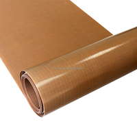 3mil 5mil Anti-Acide Résistant à la Chaleur Surface Lisse de Qualité Alimentaire Tissu de Fibre de Verre Enduit de PTFE
