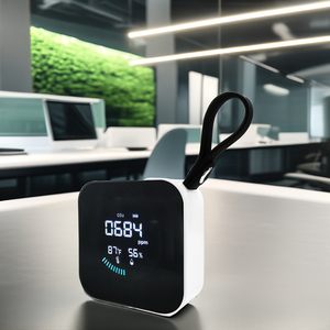 Analizador de gas electrónico portátil tres en uno, probador de calidad del aire Co2, medidor de temperatura y humedad, material ABS - Product Image 5