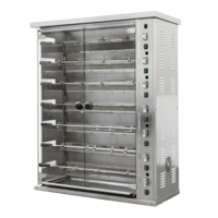 Four à rôtir au gaz commercial pour 12 poulets |   Rôtissoire à poulet en acier inoxydable, certifiée ETL KJ-3