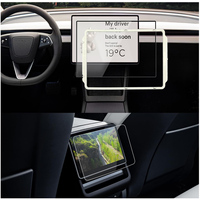 2023 version Tesla Car Navigation 15.4 pouces et écran arrière 8 pouces accessoires en verre trempé pour Tesla Model 3 protecteur d'écran