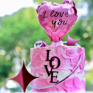 Decoración de Pastel en Forma de Corazón con Miel y Dulzura, Plástico Acrílico, Estilo Ins, para Cumpleaños de Princesa, Día de San Valentín, Festival Qixi - Product Image 5