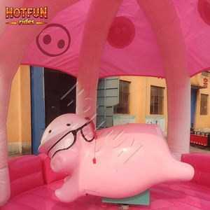 Divertido Toro Mecánico Eléctrico con Forma de Cerdo, Atracción de Rodeo para Parques Temáticos, Carnavales, Eventos, Juegos Interiores y Exteriores, en Venta - Product Image 6