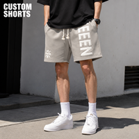 Shorts décontractés pour hommes personnalisés OEM/ODM, en mélange de coton, style streetwear, avec logo brodé ou imprimé, shorts d'été à cordon de serrage, vente en gros OEM
