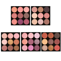 Palette de fards à paupières OEM/ODM de qualité supérieure, pigment cosmétique métallique scintillant, fini mat foncé, pailleté, résistant à l'eau
