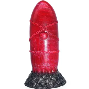 새로운 섹스 토이 2021 FAAK 스칼렛 컬러 몬스터 딜도 금지 과일 플러그 enorme 항문 dilat consoladores juguetes eroticos