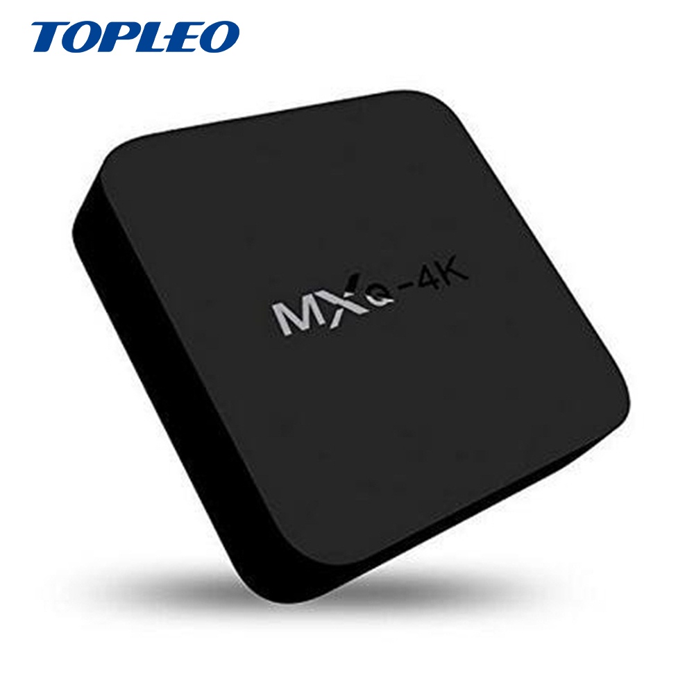 Prix bas bonne performance MXQ PRO 2G RAM 16G ROM android 7.1 ott tv box firmware 4 k upscaling tv décodeur