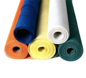 Supply 4x4 160gr/m2 Orange Blue Fiberglass Mesh Fiberglass Mesh Wall Gypsum Mesh