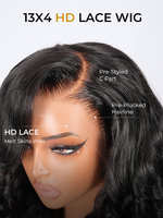 Peluca de Cabello Humano Preestilizada con Rizos Voluminosos, Encaje Frontal HD 13x4, Densidad 250% 300% 400%, Parte Lateral, Volumen Natural y Confortable