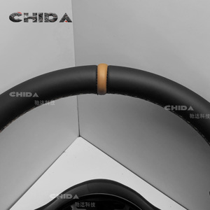 Volante completo de cuero negro, accesorios interiores de coche para mer-ced-ess be-nzs A45 CLS S65 G63 W176 W213 W205 W253 C43 - Product Image 2