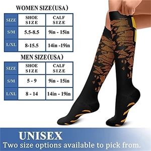 Nouvelles chaussettes <span class=keywords><strong>de</strong></span> compression Conception personnalisée Respirant Sports Training Running Recovery Cycling Travel Outdoor Unisex Compression Socks - Product Image 3