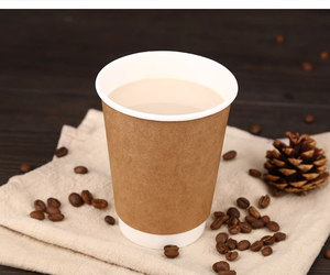 แก้วกาแฟ/ชานมแบบใช้แล้วทิ้ง ขนาด 10, 14, 16 ออนซ์ พร้อมฝาปิด แก้วกระดาษสองชั้นสำหรับเครื่องดื่มร้อน พิมพ์โลโก้ได้ตามต้องการ - Product Image 6