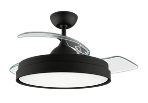 Ventilador de Techo con Luz LED de 36W, Aspas Ocultas, Anillo Invisible, Control Remoto, Regulable, Motor DC Reversible, para Dormitorio - Product Image 2