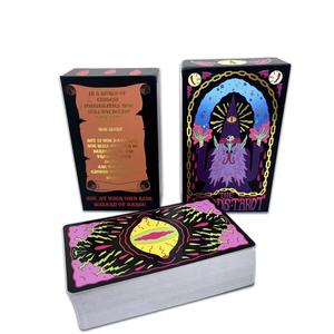 Offre Spéciale conception personnalisée impression de cartes de tarot 78 cartes <span class=keywords><strong>Oracle</strong></span> pour débutants cartes de poker de fête étanches jeu de société pour adultes - Product Image 3