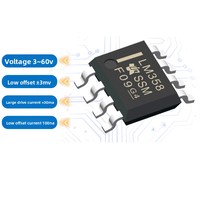 LM358 LM358DR LM358DT SOP-8 Amplificateur opérationnel intégré à double canal, puce 60V haute pression