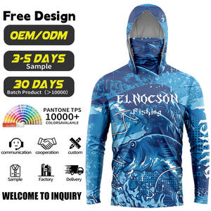 เสื้อตกปลาแบบมีฮู้ดสำหรับผู้ชายผู้หญิงเสื้อตกปลามีฮู้ด <span class=keywords><strong>UPF</strong></span> 50 + น้ำหนักเบาระบายอากาศได้ดีแห้งเร็วเสื้อผ้าตกปลากลางแจ้ง - Product Image 1