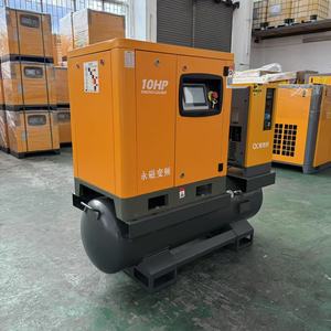 AOKEF 10HP Compresor de Aire Estacionario Integrado Cuatro en Uno para Corte Láser con PLC y Secador de Aire Incorporado de Alto Rendimiento - Product Image 3