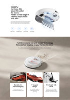Robot Vacuum S40 Pembersih Otomatis, Menyapu, Mengepel, Filter HEPA, Dikendalikan Aplikasi, Dukungan Bahasa Spanyol, Baterai Li-Ion