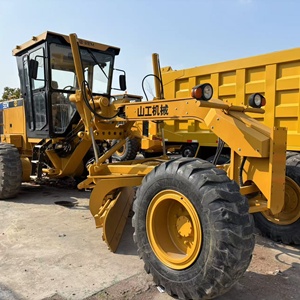 Niveleuse à moteur SEM 2020 jaune avec lame et cabine fermée, moteur Cummins pour la construction routière et le nivellement des terres - Product Image 1