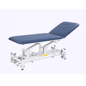 Lit <span class=keywords><strong>électrique</strong></span> à 2 sections à prix avantageux, lit de traitement hospitalier, lit <span class=keywords><strong>d</strong></span>'acupression sportif, <span class=keywords><strong>table</strong></span> de massage thaïlandais pour la physiothérapie - Product Image 3