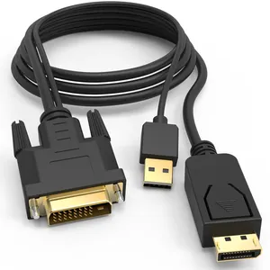 DVI Displayport כבל DVI-D כדי DP זכר לזכר כבל ממיר תמיכת 1080P HD ממחשב גרפיקה כרטיס, dp ל-dvi כבל