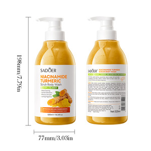 Gel douche exfoliant au curcuma et à la nicotinamide de haute qualité pour le nettoyage - Lotion corporelle - 520 ml - Product Image 5