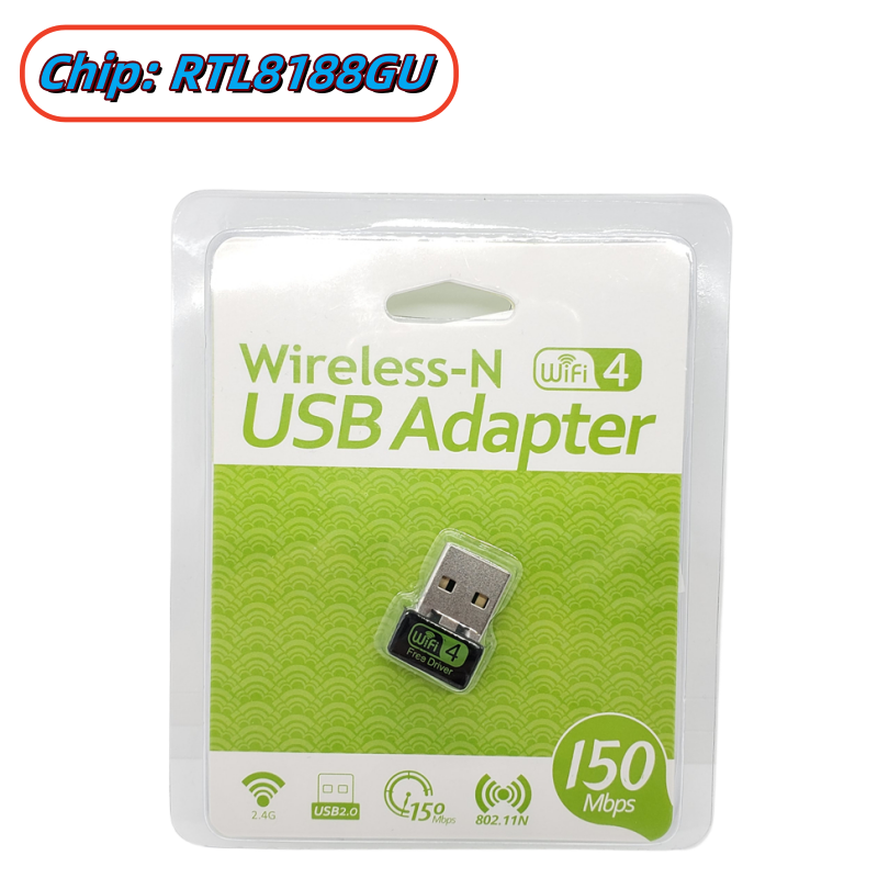 Chip: RTL8188GU con embalaje en blister