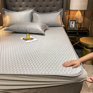 Latex <b>Cooling</b> Mattress <b>Pad</b> Set 1.5M Bed Washable Air Permeable Home Use Summer Sleeping - Product Image 2