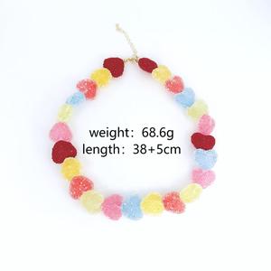 Elegante Collar con Colgante de Caramelo Colorido, Lindo, Exquisito, Versátil, Estilo Dulce, Conjuntos de Joyería de Moda para Mujer - Product Image 5