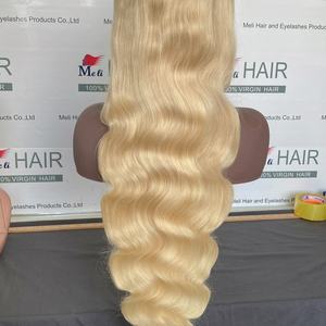 Peluca frontal rubia de encaje HD, encaje ultrafino que se adapta muy bien a la piel, peluca frontal 13x6 con amplio espacio de encaje, peluca frontal 613 de alta calidad - Product Image 2