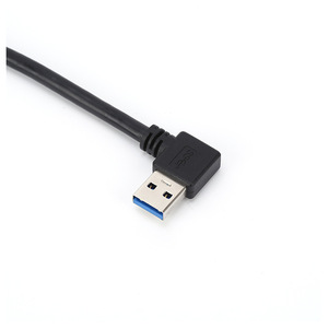 HOLLOW Right Angle <b>Usb</b> 3.0 Male To Bm <b>Cable</b> 0.3m Black <b>Printer</b> Data <b>Cable</b> - Product Image 5