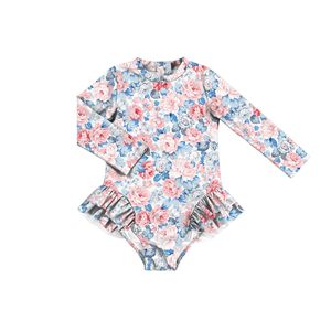 Sassy <b>Swim</b> <b>Suits</b> for Little Girls Cut Kids Flower Swimsuit Zip up Baby Infants <b>Toddlers</b> Girls Beach Wear Swimming Clothes - Product Image 2