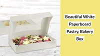 Boîte à gâteau blanche grande et haute avec fenêtre, emballage pour pâtisserie, boîtes à gâteaux en gros, personnalisées, en kraft, 12x8x2.25 pouces