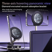 Support de téléphone magnétique flexible pour voiture, support réglable à 360 degrés pour écran d'affichage du tableau de bord, étanche, navigation GPS