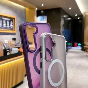 เคสโทรศัพท์สุดหรูสำหรับ Samsung, เคส S24อัลตร้า S23พลัส S22 + S22ผิวแม่เหล็กสัมผัสพิเศษฝาหลังชาร์จไร้สาย - Product Image 5