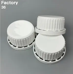 36/410 de plástico PE tapa de seguridad de productos químicos para uso diario de aceite de motor de cubierta de la botella de Pilfer tapa a prueba tapón de rosca de plástico proveedor - Product Image 1