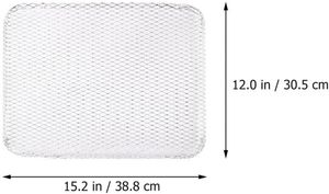 12 Mallas Desechables de Aluminio para <span class=keywords><strong>Parrilla</strong></span> de 12 x 15 Pulgadas para Barbacoa al Aire Libre, Revestimientos de Acero Inoxidable para Parrillas de Carbón para Acampar - Product Image 2