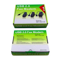 Módem Fax Externo USB 56K con Chip Conexant 06836, Transceptor de Internet y Fax por Llamada Telefónica con Interfaz RJ-11 para Eastfax
