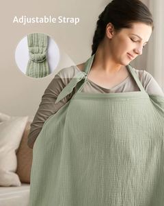 Cubierta de Muselina de Algodón Ligera y Ventilada para Lactancia, Multiusos, para Cochecito - Product Image 4