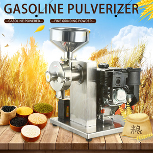 Moulin à grains mobile électromécanique à moteur thermique pour broyage de feuilles, maïs, épices, farine et sarrasin - Product Image 1