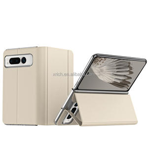 Funda Protectora Ultrafina Anticaídas para Teléfono, Funda de Cuero Plegable con Función Antigolpes, Diseño Sencillo - Product Image 1