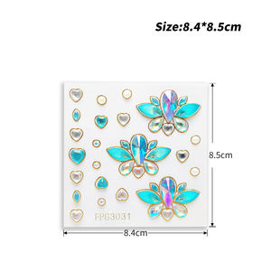 Lindas pegatinas decorativas DIY para pintar tatuajes <span class=keywords><strong>en</strong></span> cejas, cara y <span class=keywords><strong>frente</strong></span> para niñas, adolescentes y niños. - Product Image 3